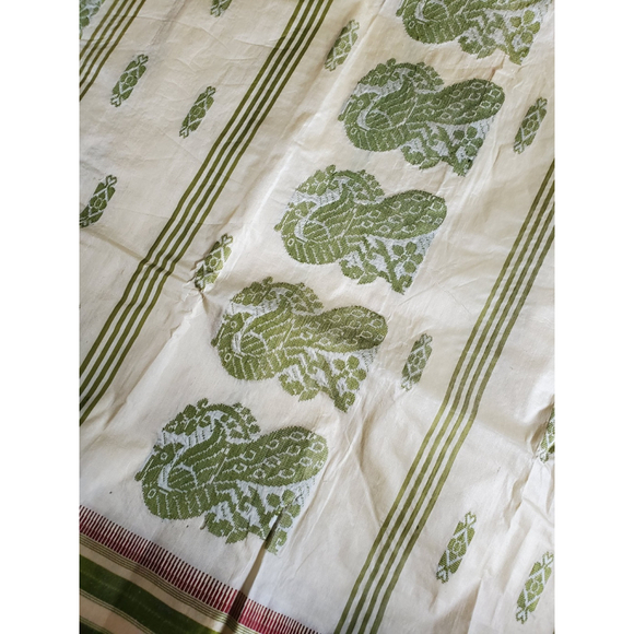 New Women Pure Gorod Silk Saree Handloom Festive Wedding - Picture 7 of 11